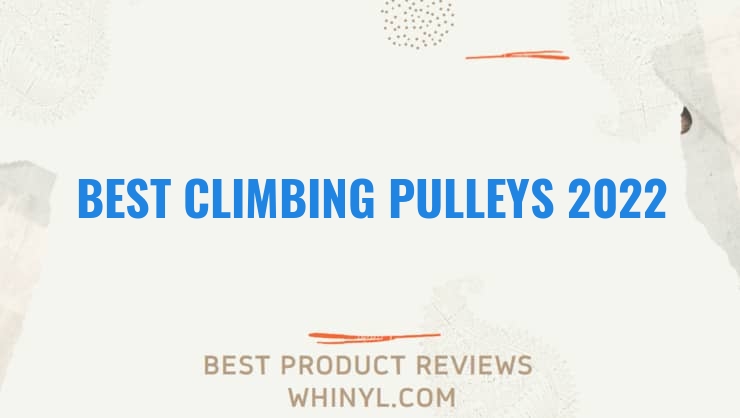 best climbing pulleys 2022 8301