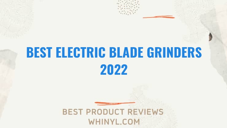best electric blade grinders 2022 8479