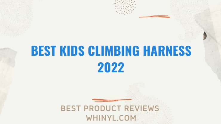 best kids climbing harness 2022 11613